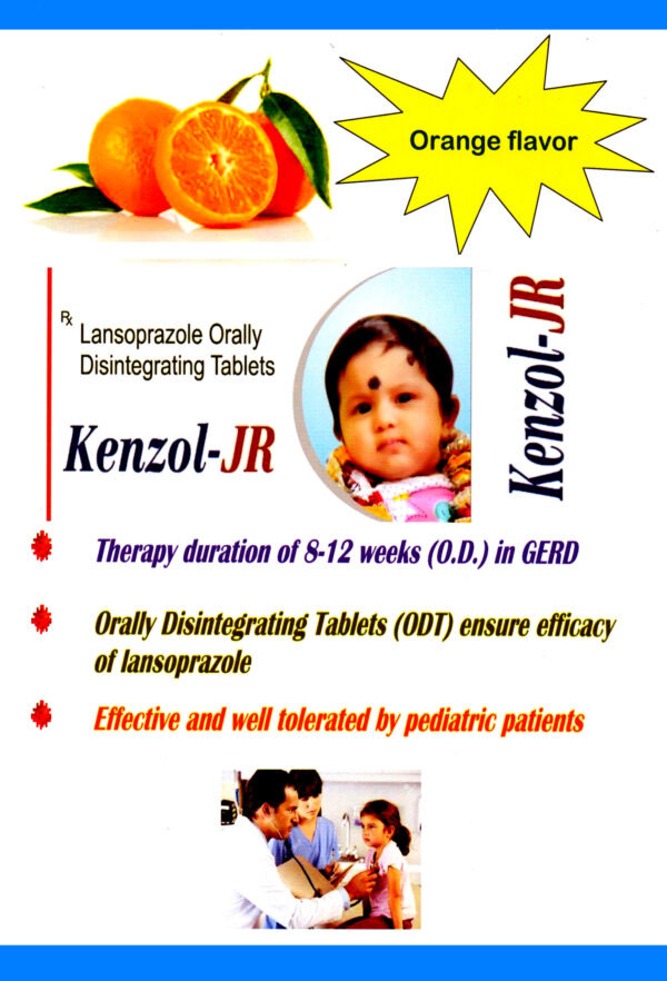 KENZOL-JR – Lansoprazole Orally Disintegrating Tablets