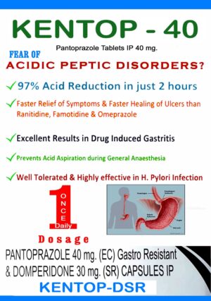 KENTOP-40 – Pantoprazole Tablets IP 40 mg